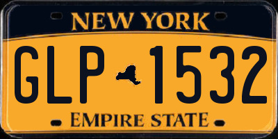 NY license plate GLP1532