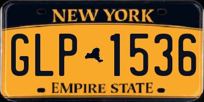 NY license plate GLP1536