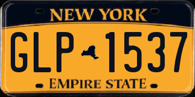 NY license plate GLP1537