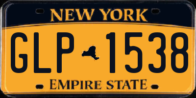 NY license plate GLP1538