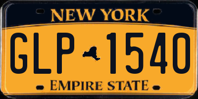 NY license plate GLP1540