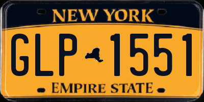 NY license plate GLP1551