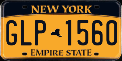NY license plate GLP1560