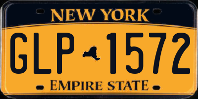 NY license plate GLP1572