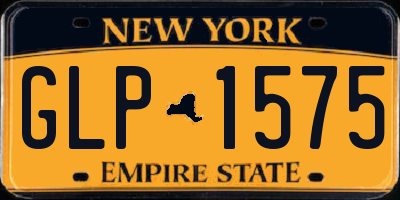 NY license plate GLP1575