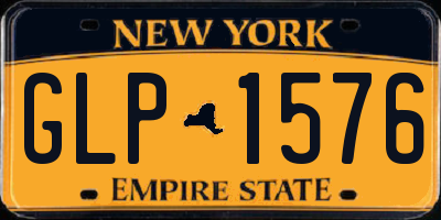 NY license plate GLP1576