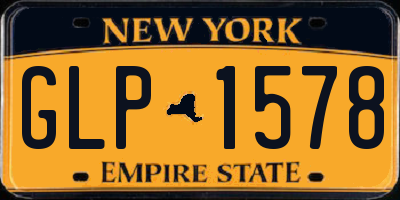 NY license plate GLP1578