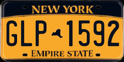 NY license plate GLP1592