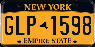 NY license plate GLP1598