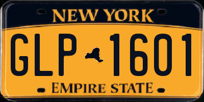NY license plate GLP1601