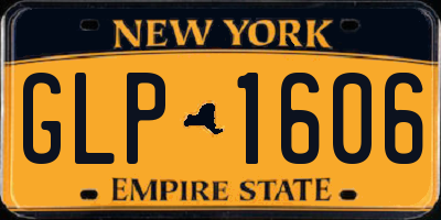 NY license plate GLP1606
