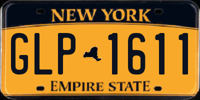 NY license plate GLP1611