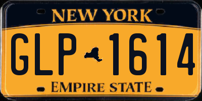 NY license plate GLP1614