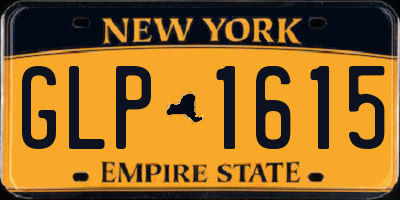 NY license plate GLP1615