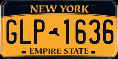 NY license plate GLP1636