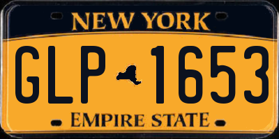 NY license plate GLP1653