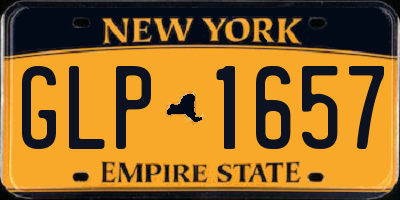 NY license plate GLP1657
