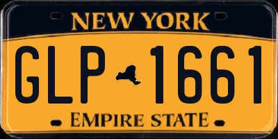 NY license plate GLP1661