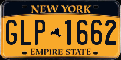 NY license plate GLP1662