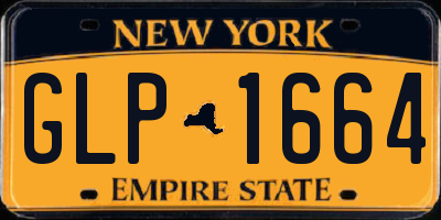 NY license plate GLP1664