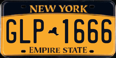 NY license plate GLP1666