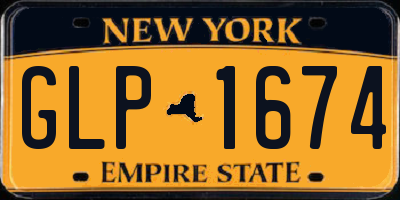 NY license plate GLP1674
