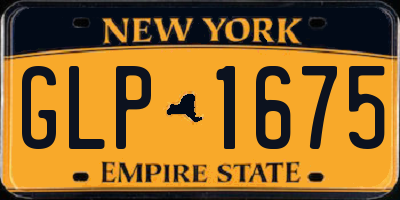 NY license plate GLP1675