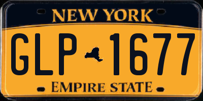 NY license plate GLP1677