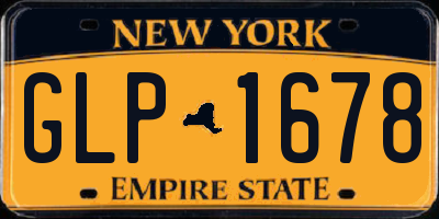 NY license plate GLP1678