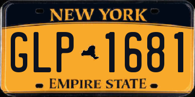 NY license plate GLP1681