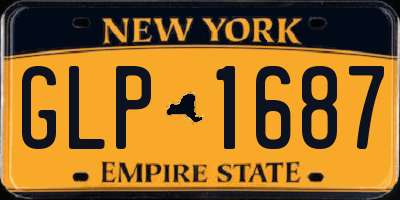 NY license plate GLP1687