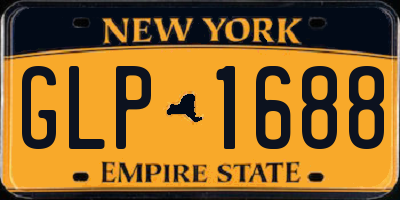 NY license plate GLP1688