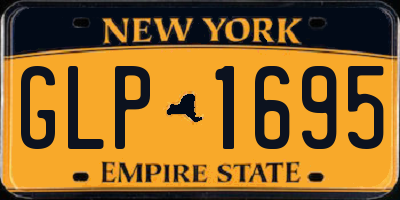 NY license plate GLP1695