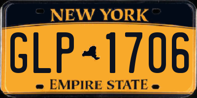 NY license plate GLP1706