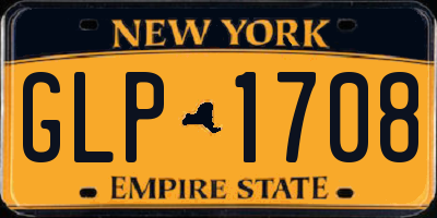 NY license plate GLP1708