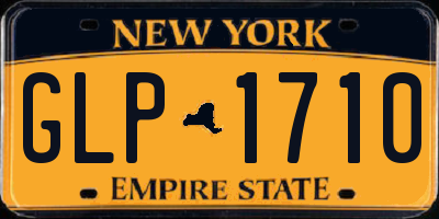 NY license plate GLP1710
