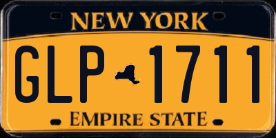NY license plate GLP1711