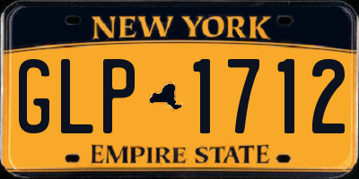 NY license plate GLP1712