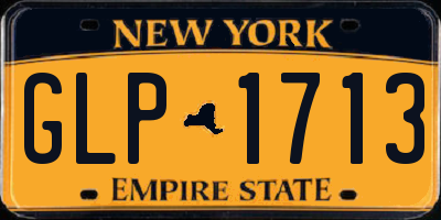 NY license plate GLP1713