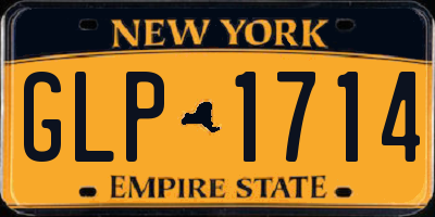 NY license plate GLP1714