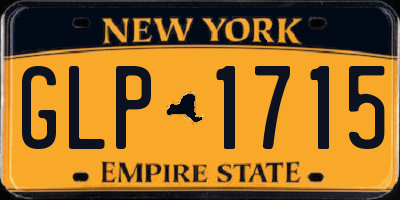 NY license plate GLP1715