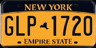 NY license plate GLP1720