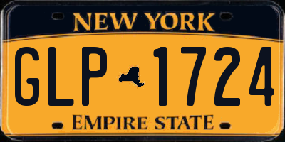 NY license plate GLP1724