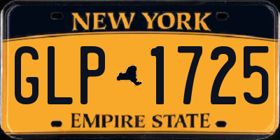 NY license plate GLP1725