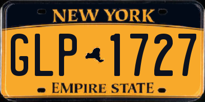 NY license plate GLP1727