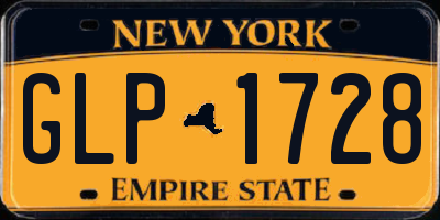 NY license plate GLP1728