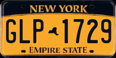NY license plate GLP1729