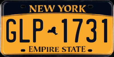 NY license plate GLP1731