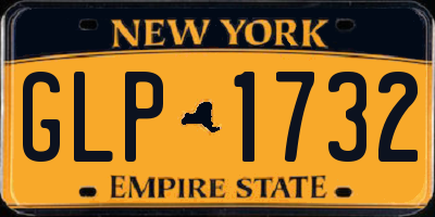 NY license plate GLP1732