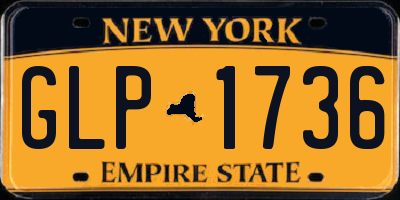 NY license plate GLP1736
